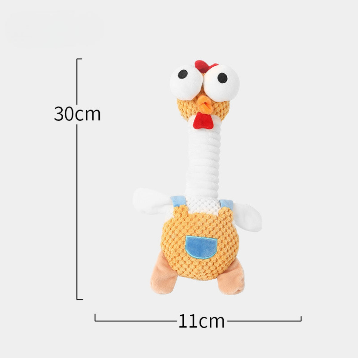 Squeaky Chicken Dog Toy – Long-Neck Plush Toy for Puppies & Small Dogs