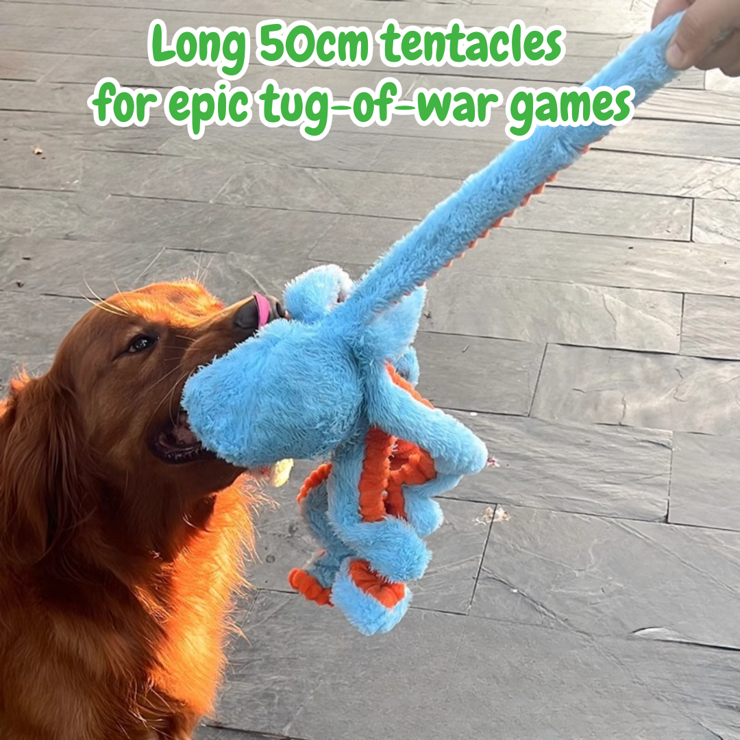 The Jolly Octopus – Squeaky Tug & Chew Toy