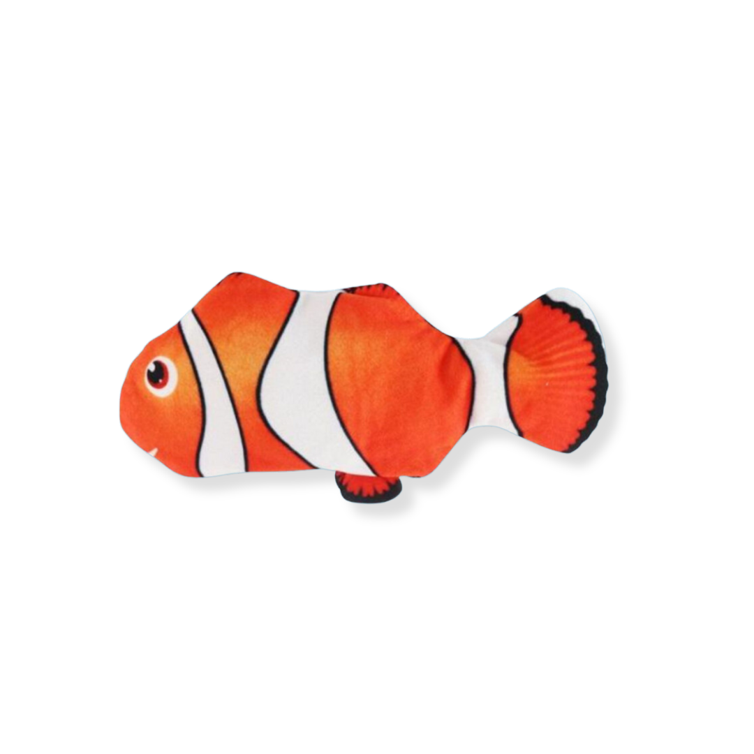 Floppy Fish Interactive dog toy clownfish