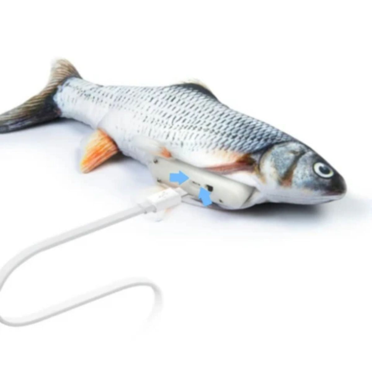 Rechargeable floppy fish dog toy