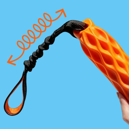 Bungee Tug Stick - Squeaky Dog Tug Toy