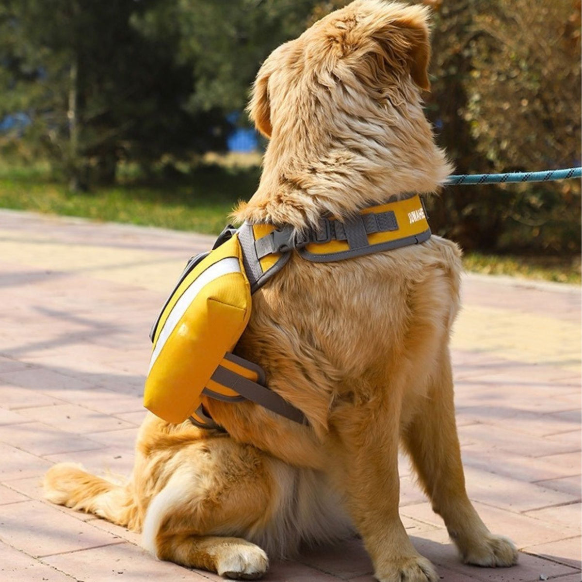 Trail Dog Backpack – Saddle Bag Harness with Reflective Strips