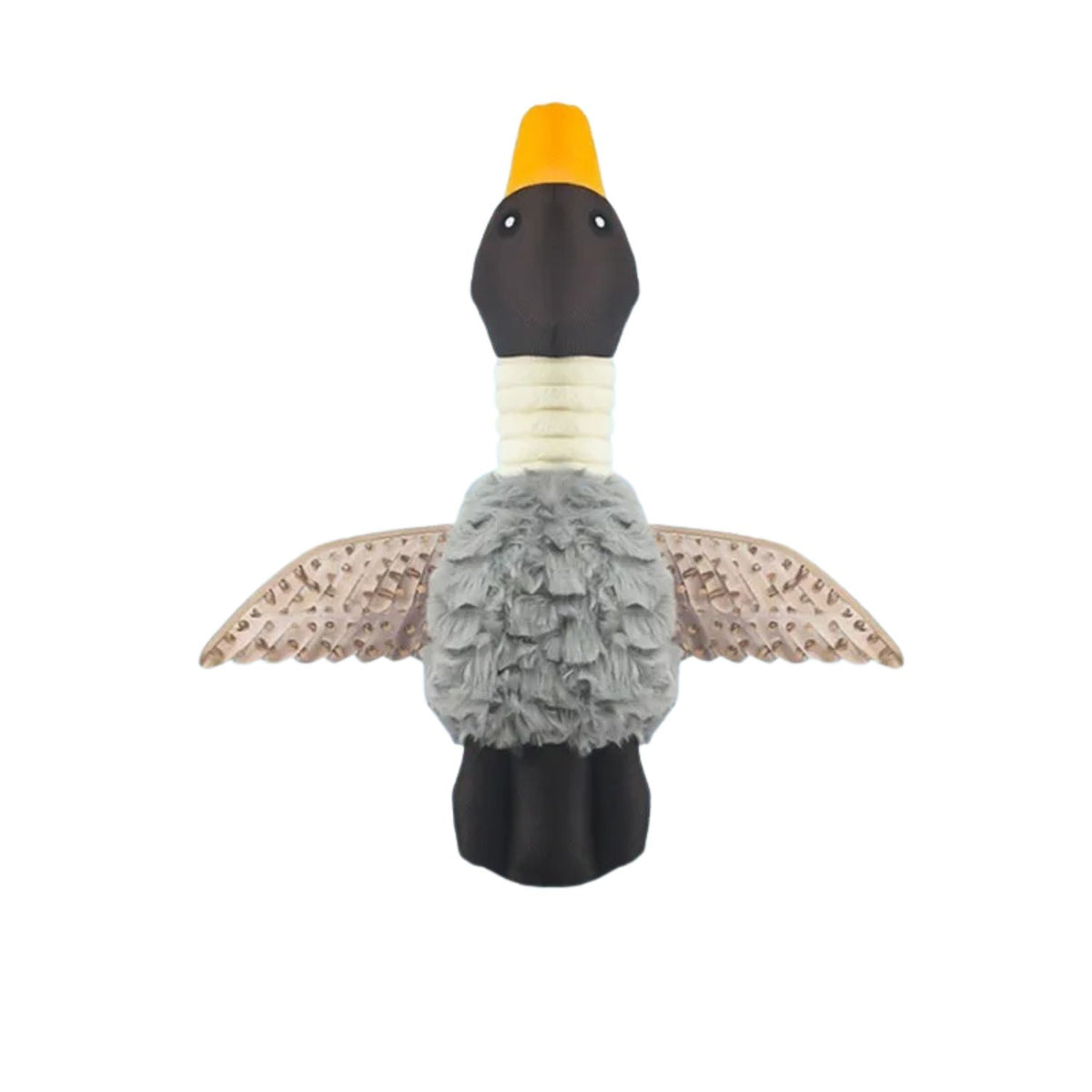Wild Goose Dog Toy – Squeaky Plush with Detachable Rubber Wings & Treat Pocket
