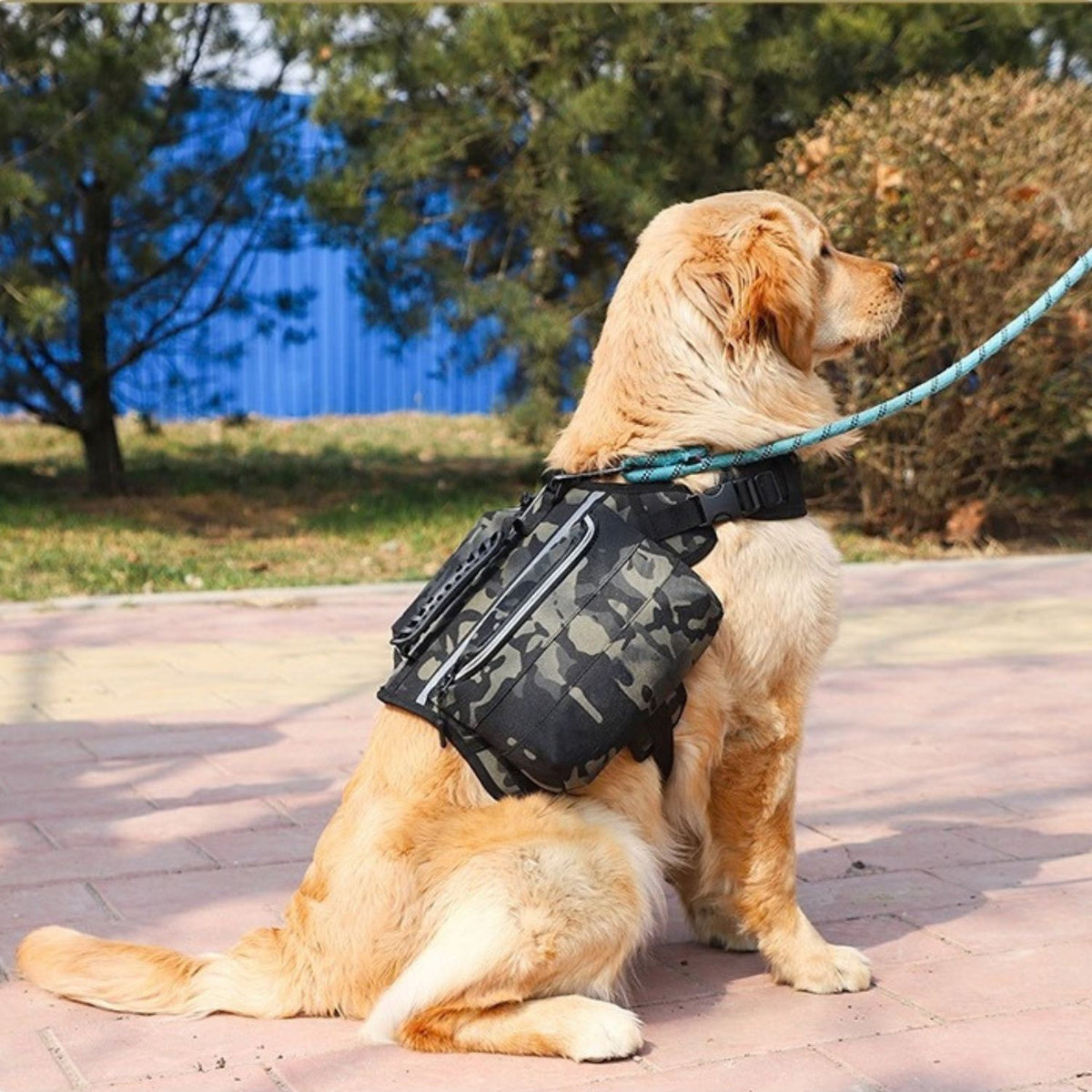 Trail Dog Backpack – Saddle Bag Harness with Reflective Strips