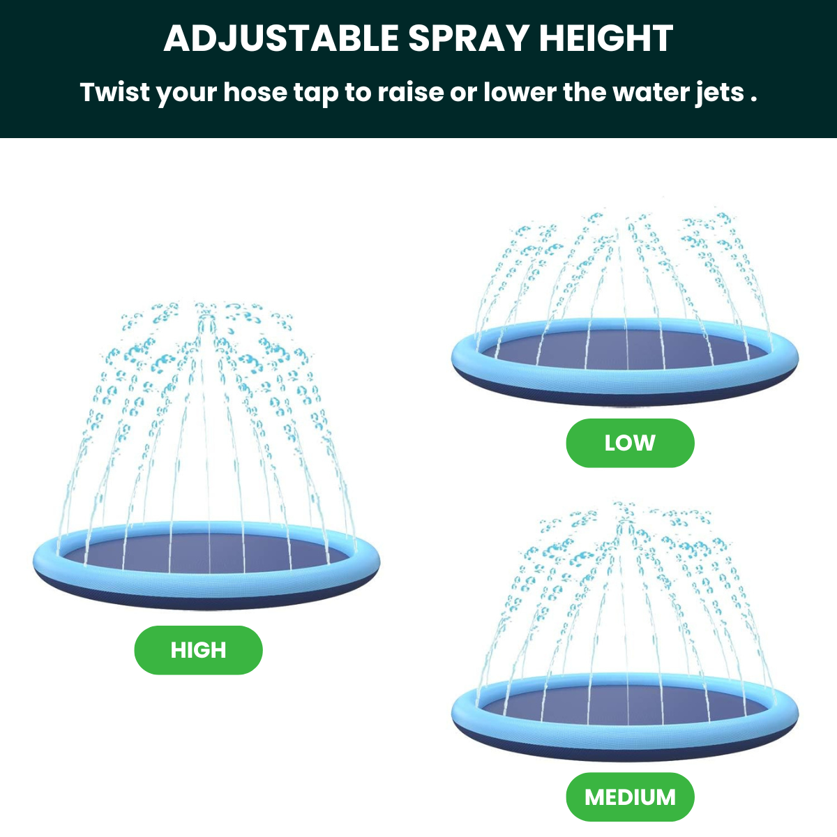 Dog Water Sprinkler Splash Pad