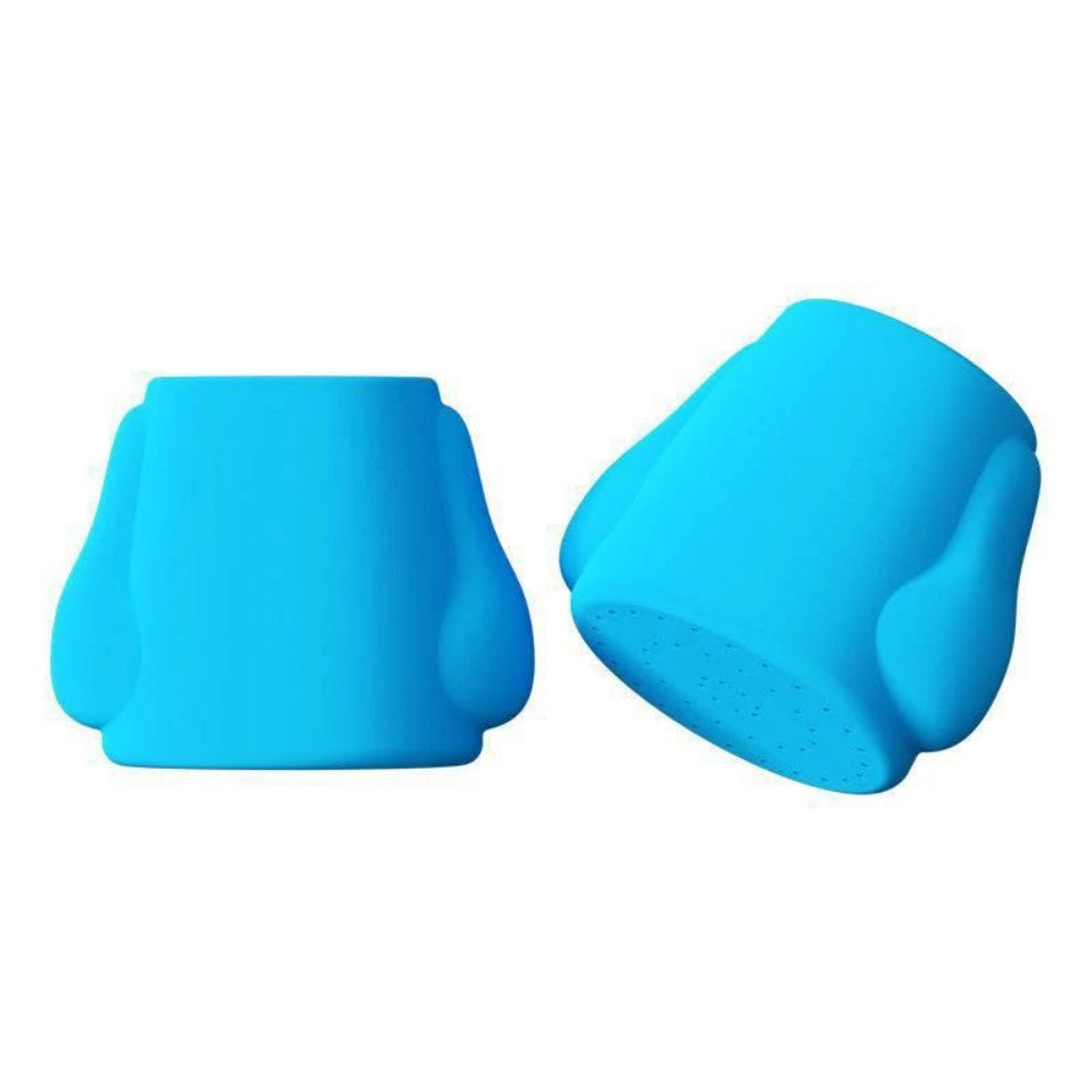Blue portable dog washer