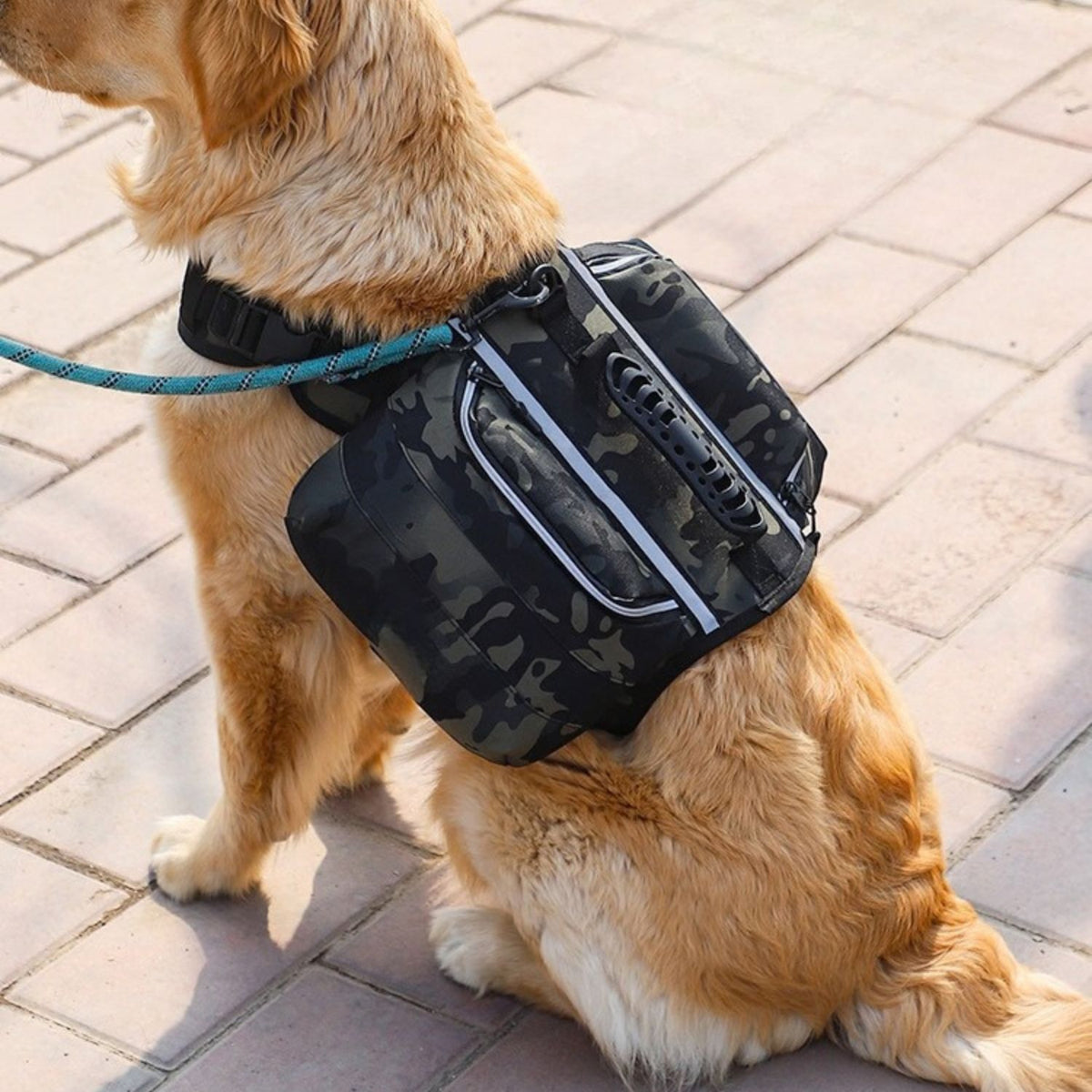 Trail Dog Backpack – Saddle Bag Harness with Reflective Strips