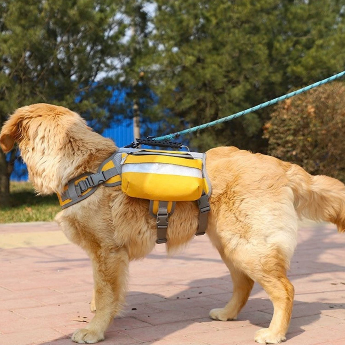 Trail Dog Backpack – Saddle Bag Harness with Reflective Strips