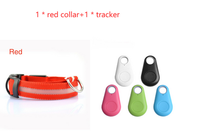 Red LED dog collar