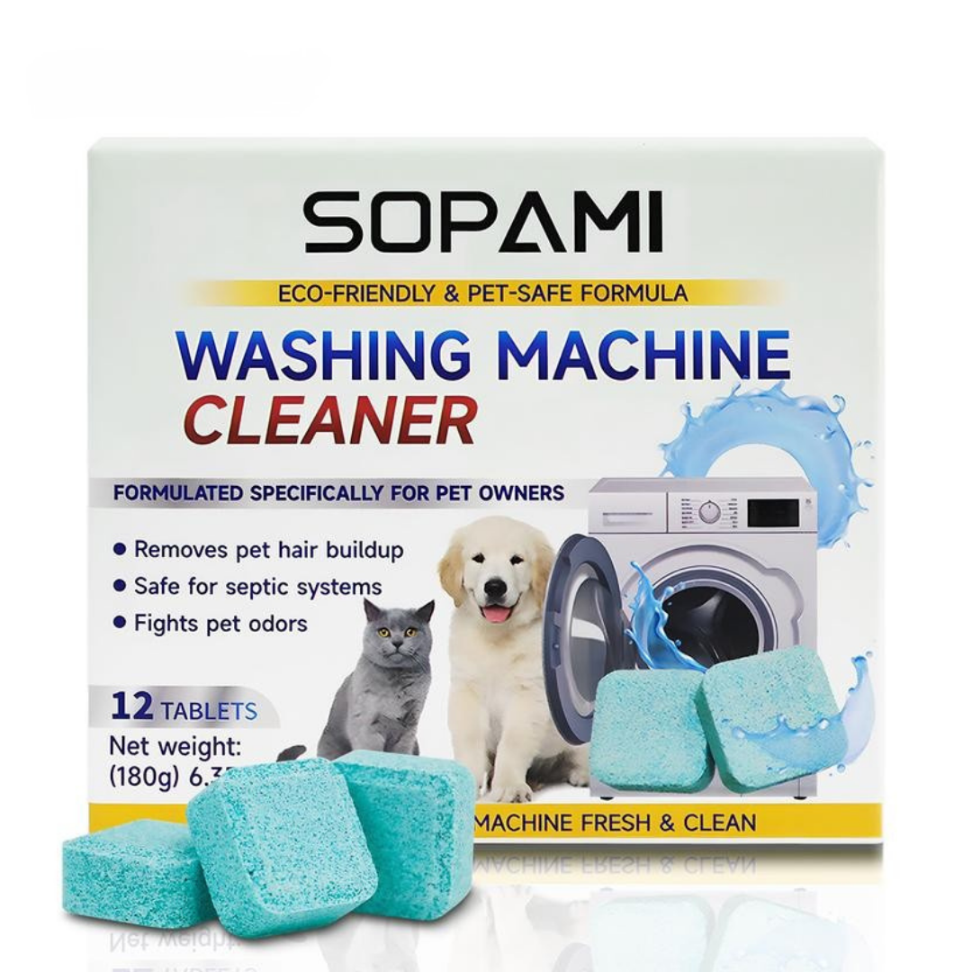 Sopami - Pet Hair & Odour Washing Machine Cleaner Tablets