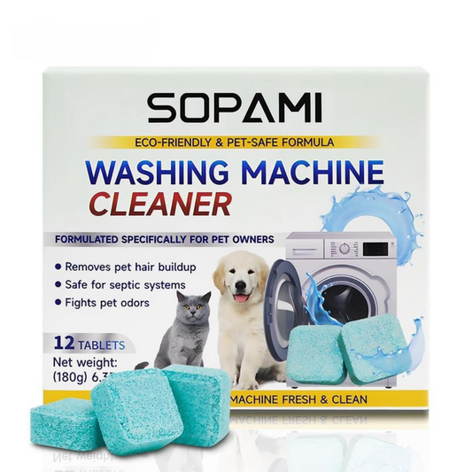 Sopami - Pet Hair & Odour Washing Machine Cleaner Tablets