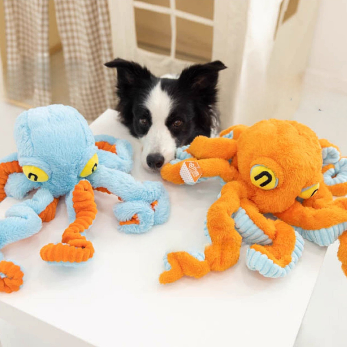 Big Octopus - Interactive Plush Squeaky Dog Toy