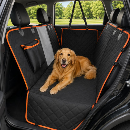 Dog car hammock with mesh window