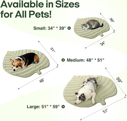 LeafChill Mat – Cooling Dog Mat for Summer, Washable & Reversible
