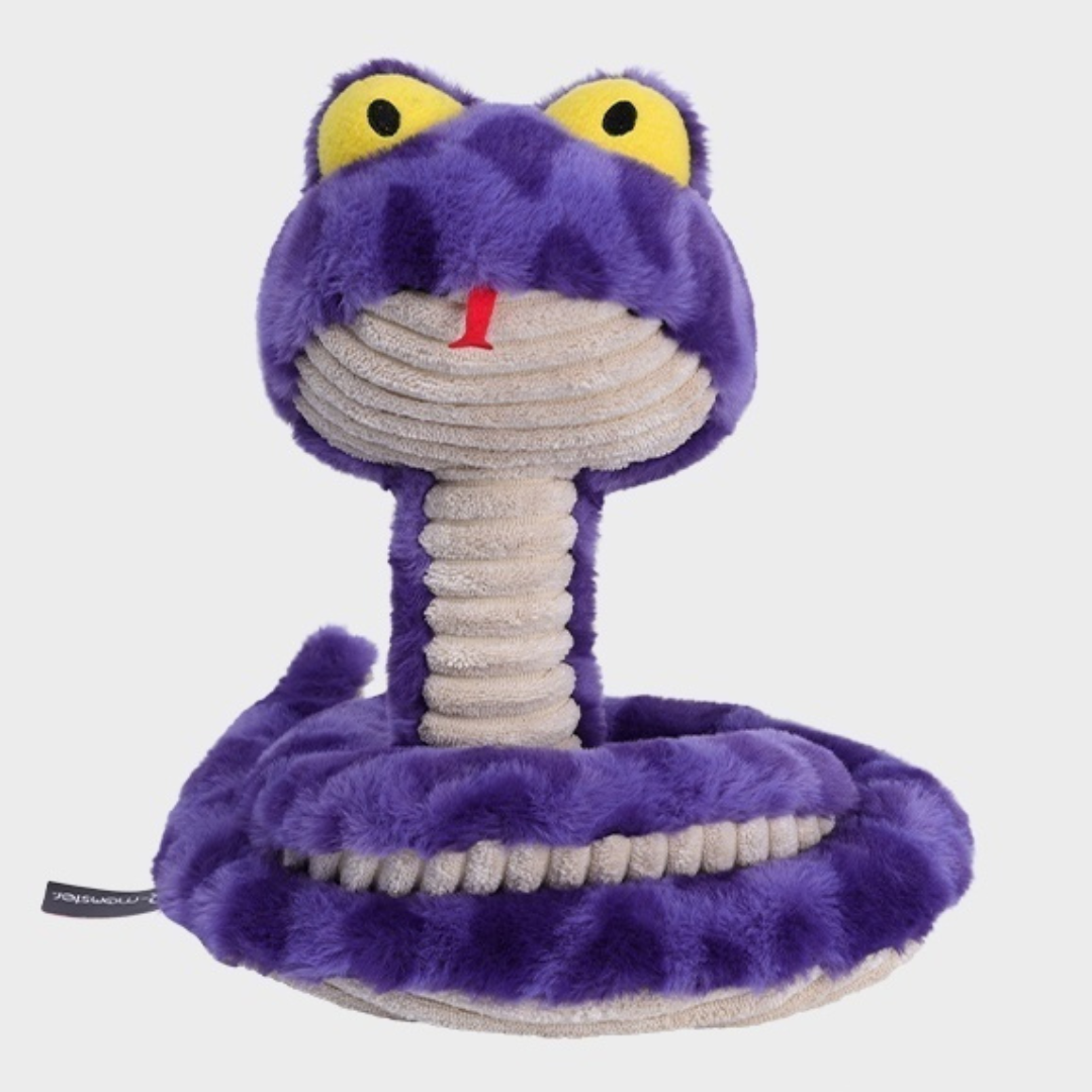 Durable Squeaky Snake Dog Toy – Tough Tug-of-War Fun