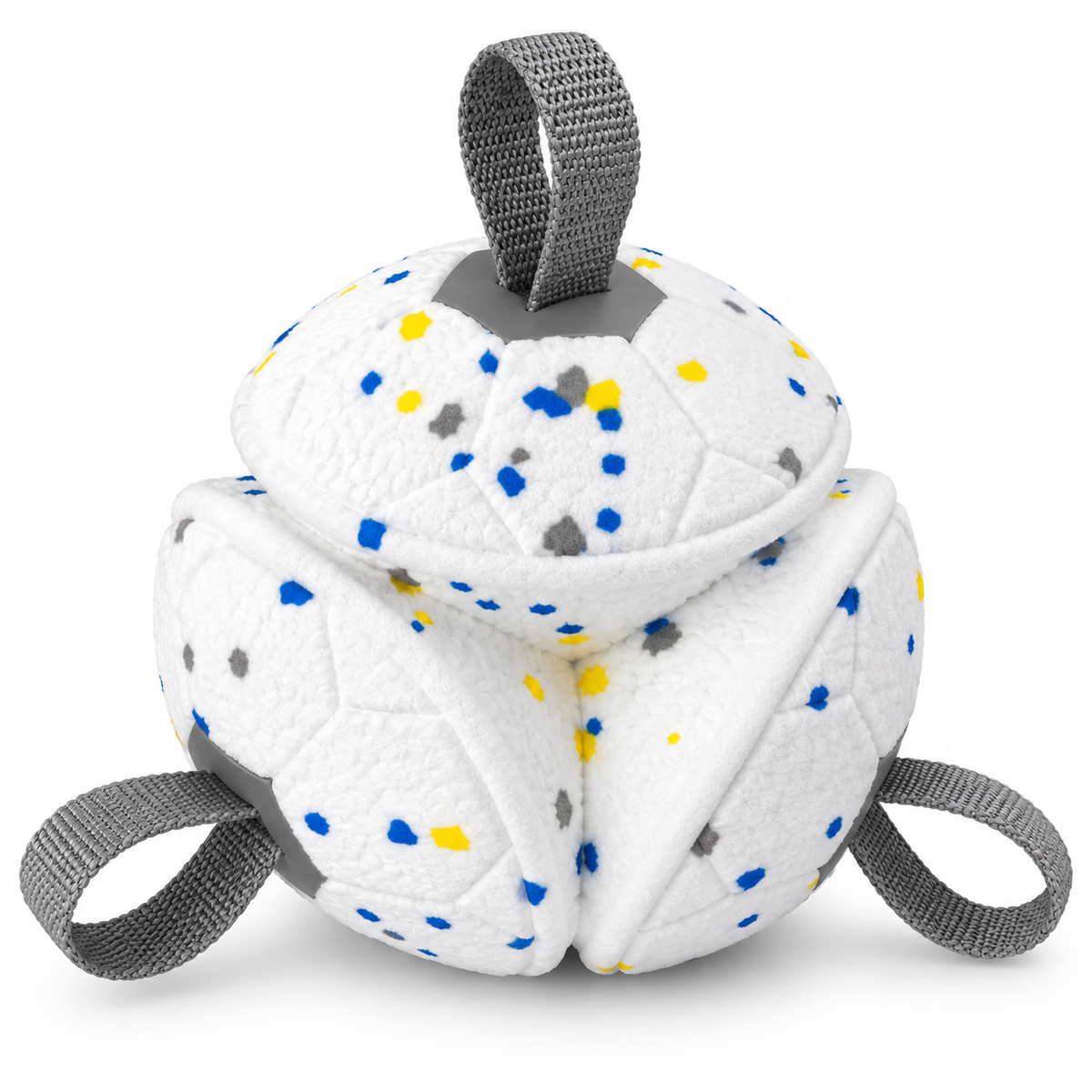Bounce & Float Dog Football – Lightweight Foam Ball with Grab Tabs