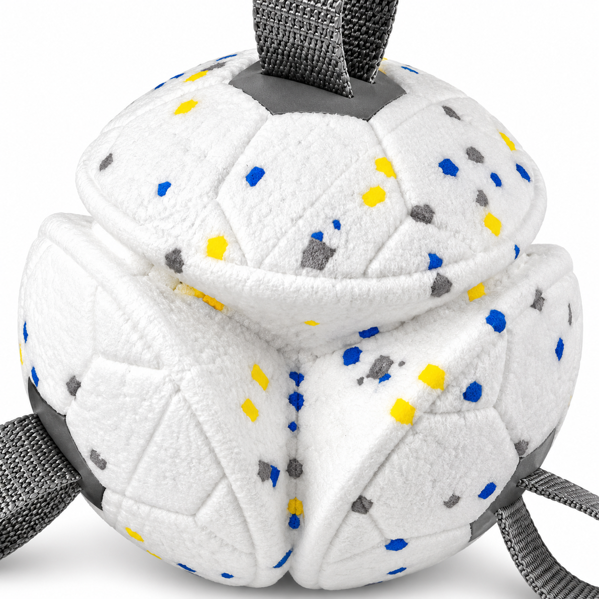 Bounce & Float Dog Football – Lightweight Foam Ball with Grab Tabs