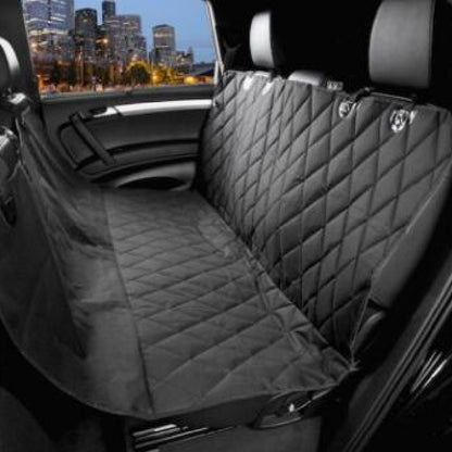 Dog back seat cover without side flaps