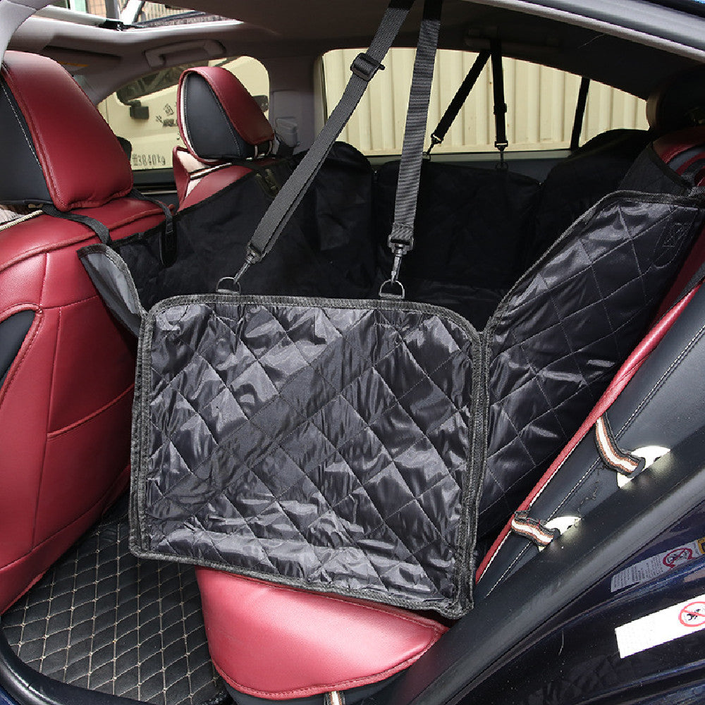 Dog car seat cover with zip side flaps