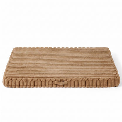Camel dog crate mat on a white background
