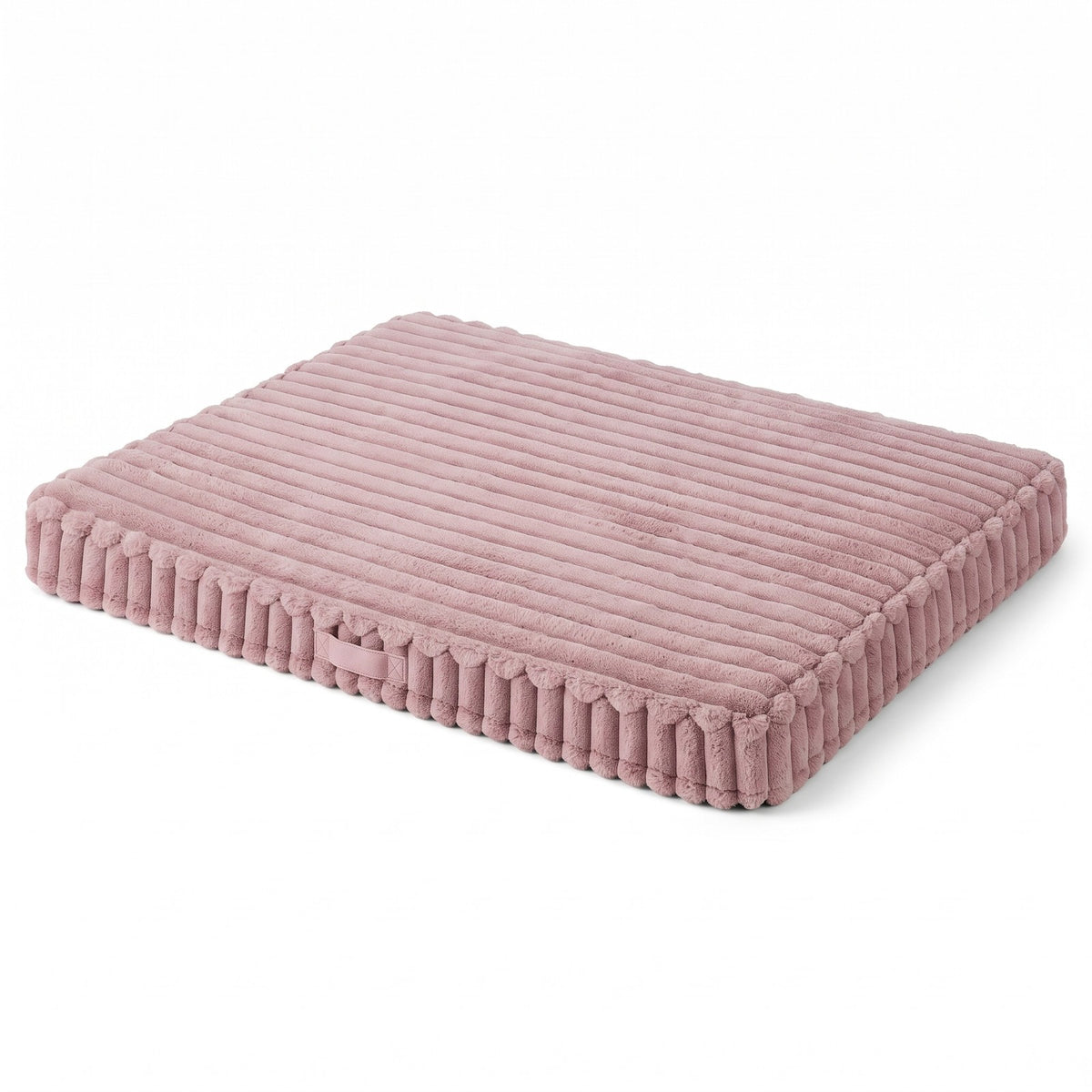 Dusky Pink dog crate mat on a white background