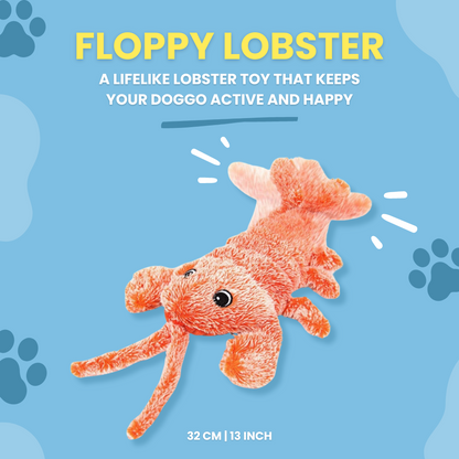 Floppy lobster dog toy is a lifelike lobster toy that keeps your dog active and happy