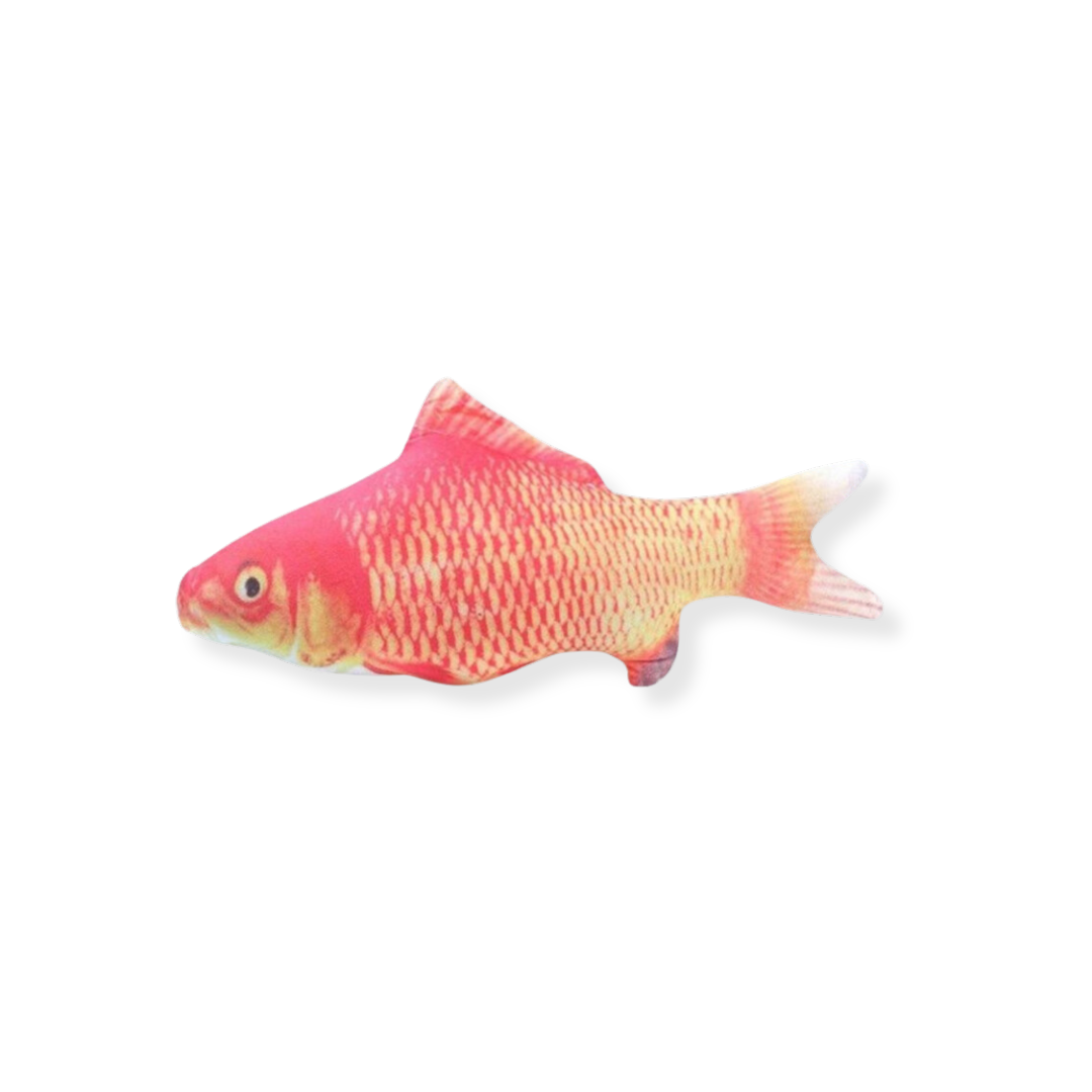 Floppy fish interactive dog toy red carp