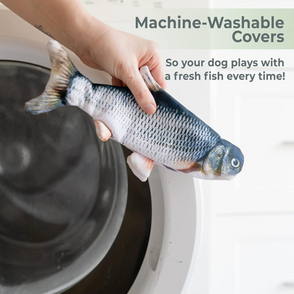 machine washable cover of the floppy lobster interactive dog toy
