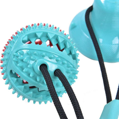 Dog tug toy Chewy ball blue rope