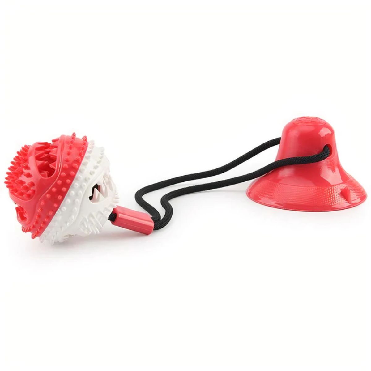 Dog tug toy Chewy ball red
